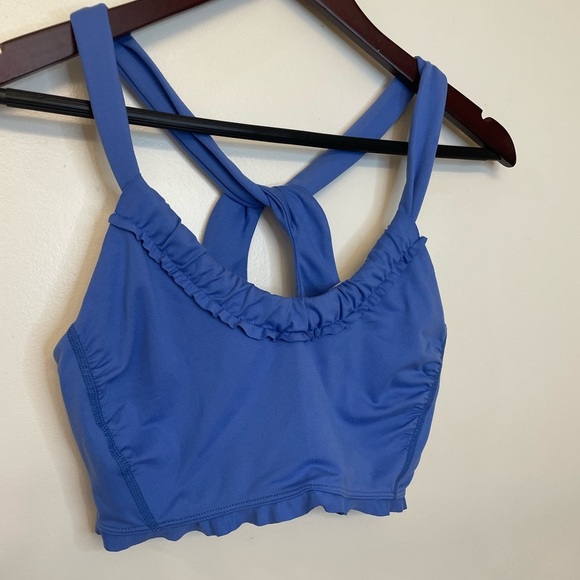 NWOT Free People|| DOWN THE LINE BRA IN BLUE, Size Medium - Picture 5 of 8